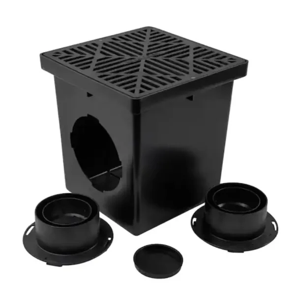 NDS 12″ CATCH BASIN KIT (BLACK GRATE)
