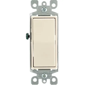 Leviton Residential Light Almond 15A 4-Way Switch