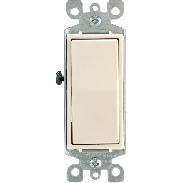 Leviton Residential Light Almond 15A 4-Way Switch