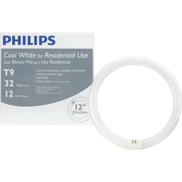 Philips 32 Watt T9 4-Pin Circline Cool White Fluorescent Tube Light Bulb