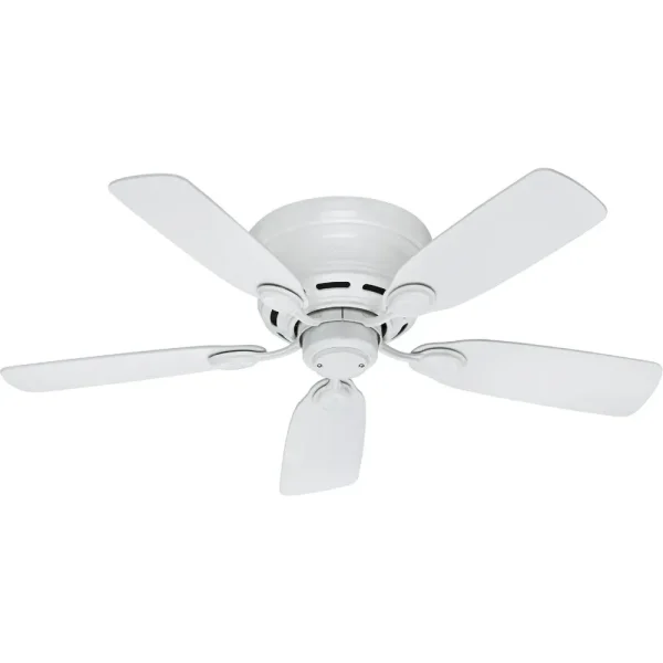 Hunter Low Profile IV White Ceiling Fan, 42 in