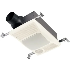 100 CFM Incandescent Light/Directional Heater Bath Exhaust Fan