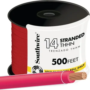 Southwire 500 ft. 14 Awg Red Stranded THHN Wire