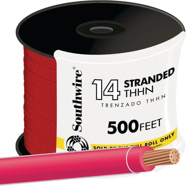 Southwire 500 ft. 14 Awg Red Stranded THHN Wire