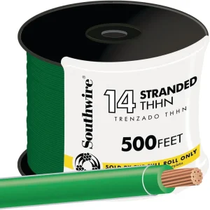 Southwire 500 ft. 14-Awg Green Stranded THHN Wire