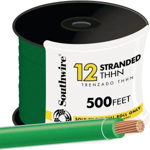 Southwire 500 ft. 12-AWG Green Stranded THHN Wire