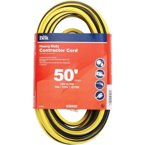 Do it Best Yellow 14/3 Heavy Duty Contractor Extension Cord, 50 Foot