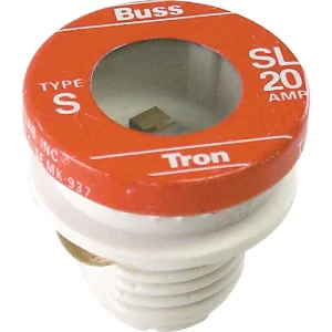 Bussmann Fuses 20A SL Plug Fuse, 4-Pack