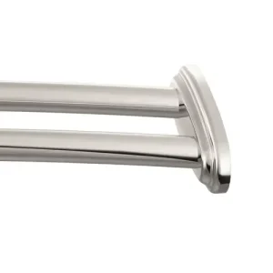 Moen Chrome Adjustable Double Curved Shower Rod