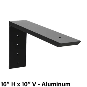 The Original Granite Bracket Regular Wood Shelf Bracket | 6″ H x 4″ V / Steel