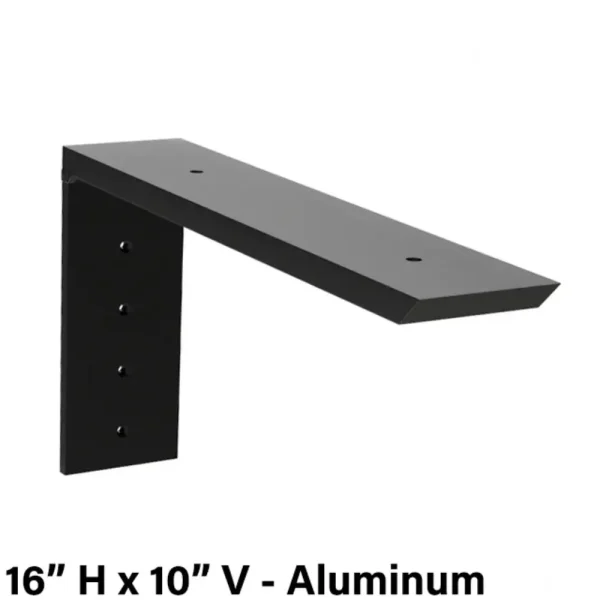The Original Granite Bracket Regular Wood Shelf Bracket | 6″ H x 4″ V / Steel