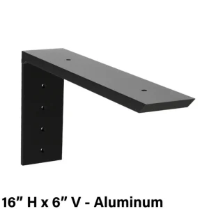 The Original Granite Bracket Regular Wood Shelf Bracket | 6″ H x 4″ V / Steel - view 3