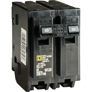 Square D Homeline 50A Double-Pole Circuit Breaker