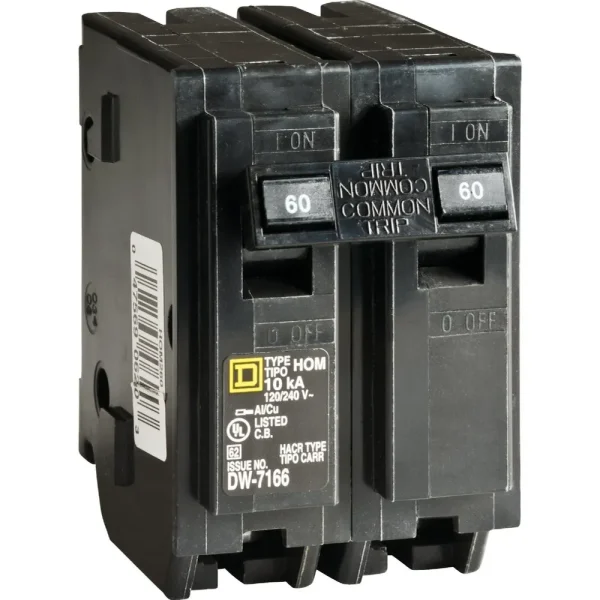 Square D Homeline 60A Double-Pole Circuit Breaker