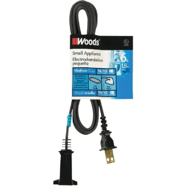 Woods Heater & Appliance Cord, 6 ft