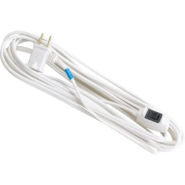 Do it Best White 16/2 Extension Cord with Switch, 15 ft