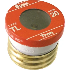 Bussmann Fuses 20A TL Plug Fuse, 3-Pack