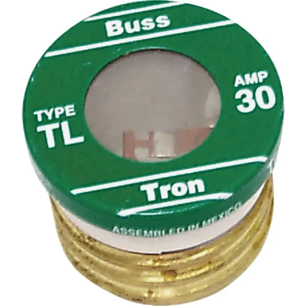 Bussmann Fuses 30A TL Plug Fuse, 3-Pack