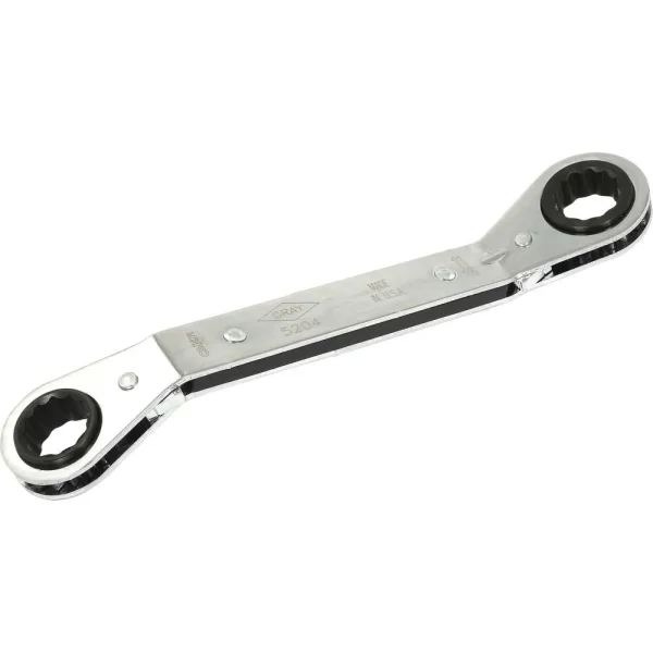 SAE 25° Offset Ratcheting Box End Wrenches – 12 Point