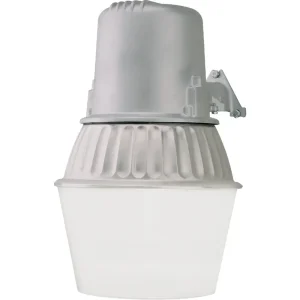 Halo Metallic Dusk To Dawn Fluorescent Outdoor Area Light Fixture