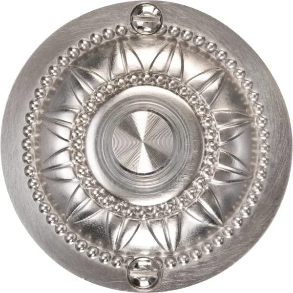 IQ America Medallion Design Lighted Doorbell Push-Button
