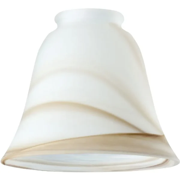 Westinghouse Brown Swirl Bell Glass Shade, 5 1/8 in