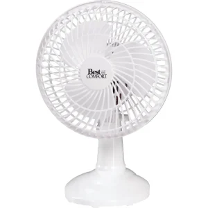Best Comfort 2 Speed White Clip-On Fan, 6 in