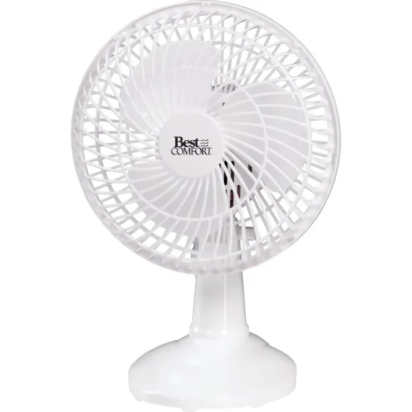 Best Comfort 2 Speed White Clip-On Fan, 6 in