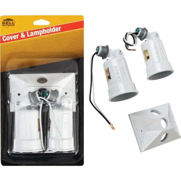 Do it Best Weatherproof Outdoor Lampholder with Cover