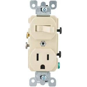 Leviton Ivory 15A Heavy-Duty Switch And Outlet
