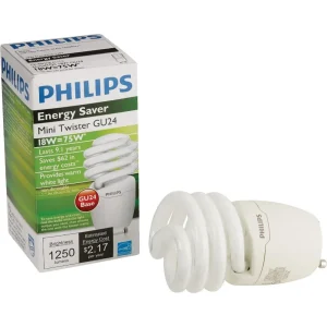 Philips Energy Saver T2 GU24 CFL Light Bulb