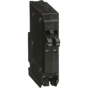 Square D QO 20/20A Single-Pole Tandem Circuit Breaker