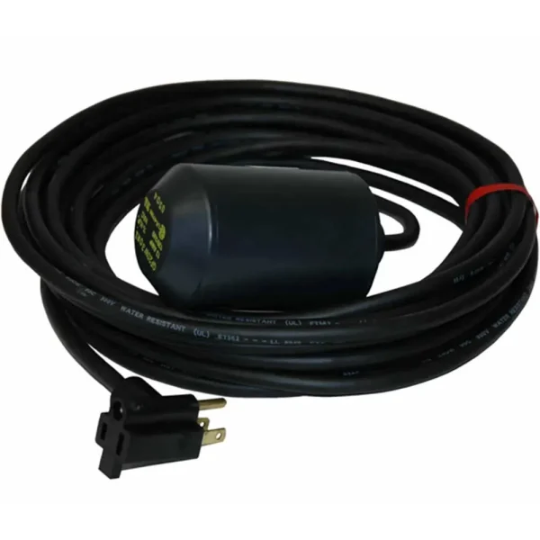BJM Ball Float Switch (Piggy Back with plug) | 30′, 0.33 & 0.5 HP, 120V