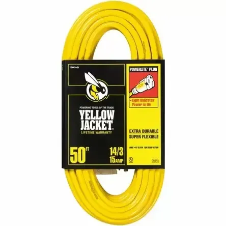 Woods Yellow Jacket Cord 14/3 50 ft