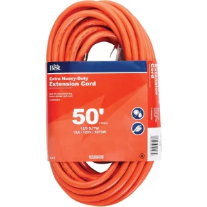 Do it Best Orange 12/3 Heavy-Duty Outdoor Extension Cord, 50 ft