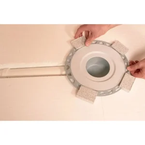 Schluter KERDI-DRAIN-H Flange Kit with Horizontal Outlet | 2″ ABS Drain - view 2