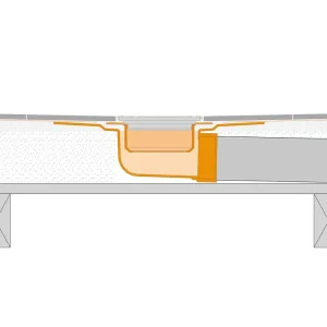 Schluter KERDI-DRAIN-H Flange Kit with Horizontal Outlet | 2″ ABS Drain - view 4