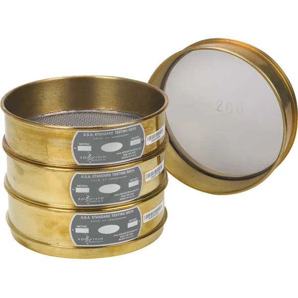 Advantech 8˝ Brass Frame Testing Sieves