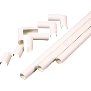Wiremold CordMate 1/2″ x 3′ Ivory Cord Channel Kit