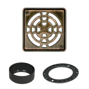 Schluter Kerdi 4″ Shower Drain Grates | Oil Rubbed Bronze