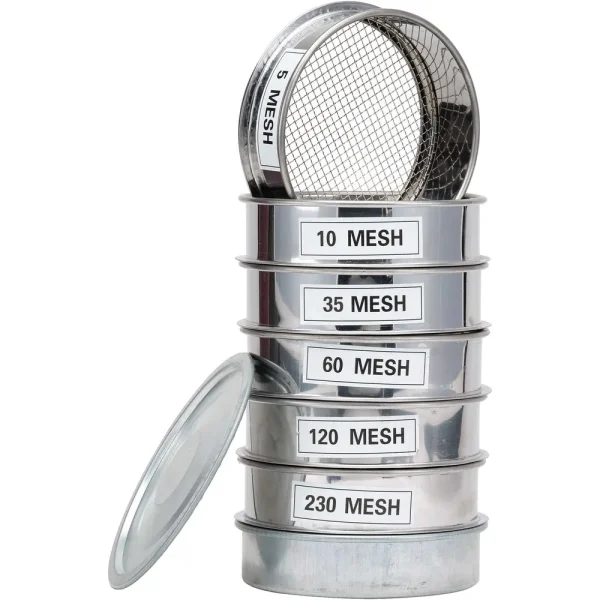 Scott Resources™ Stainless Steel Mesh 6-Piece Sieve Set