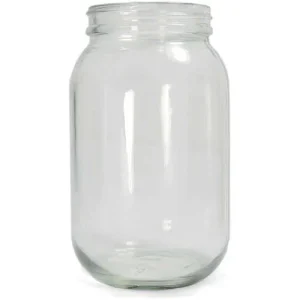 Wide-Mouth Jars, Clear, 32 oz., Pack of 12