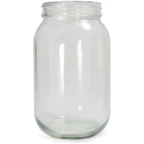 Wide-Mouth Jars, Clear, 32 oz., Pack of 12