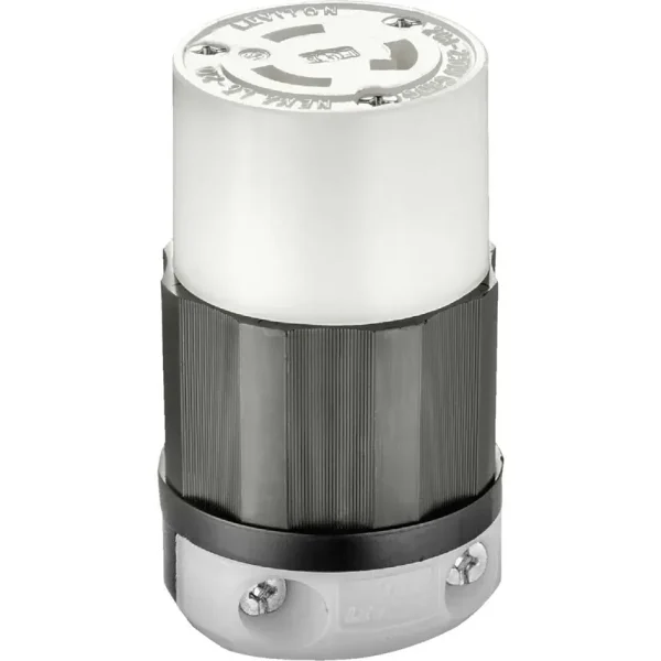 Leviton 20 Amp 250V 3-Wire 2-Pole Industrial Grade Locking Cord Connector