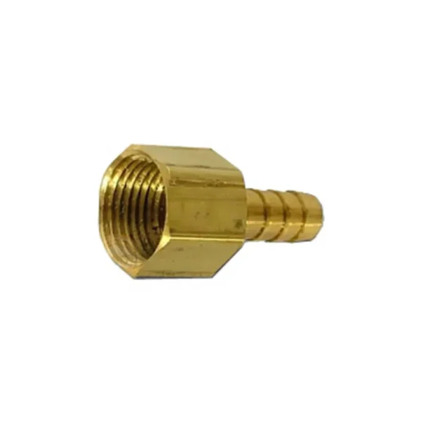 Female Brass Hose Barb, 1/4″x1/4″ FPT