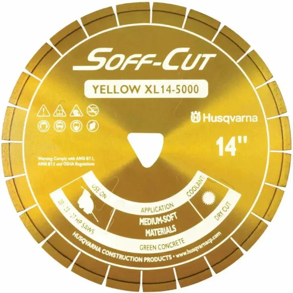 Soff-Cut 5″ Excel 5000 X50 Yellow Early Entry Blade