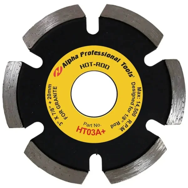 Alpha Hot-Rod For Cutting Channels For Stainless Steel Rods | Granite 3″ x 1/8″