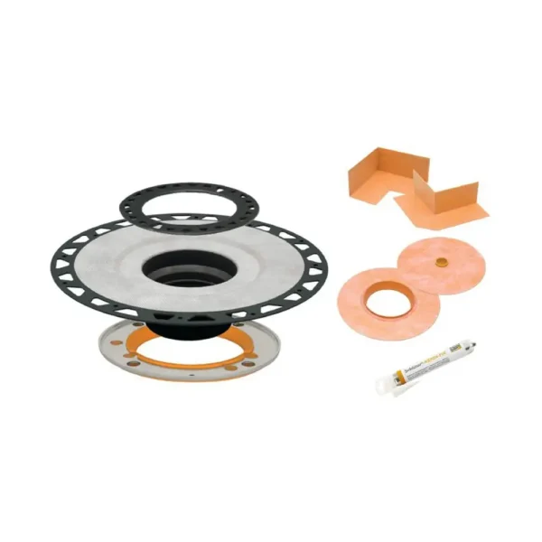 Schluter KERDI-DRAIN-A Bonding Flange Drain Adapters | ABS Drain Flange / 5-1/2″