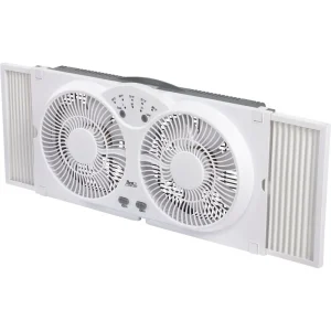 Best Comfort Twin Window Fan, 9 in