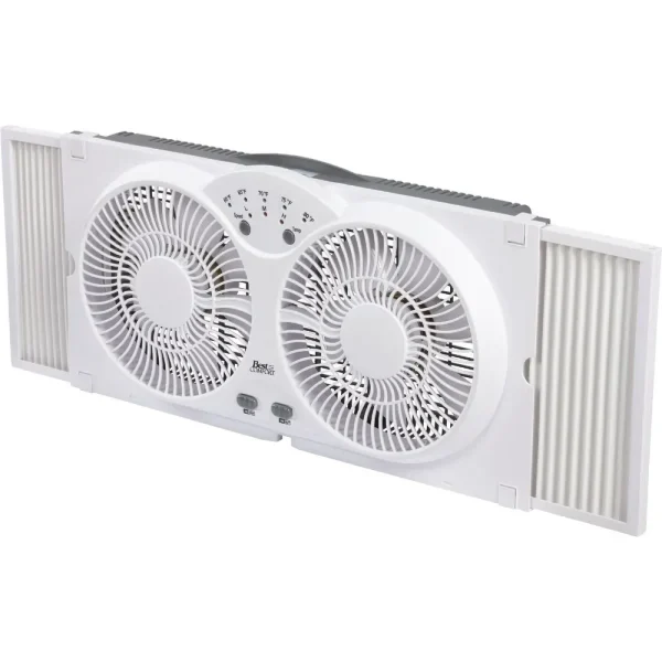 Best Comfort Twin Window Fan, 9 in